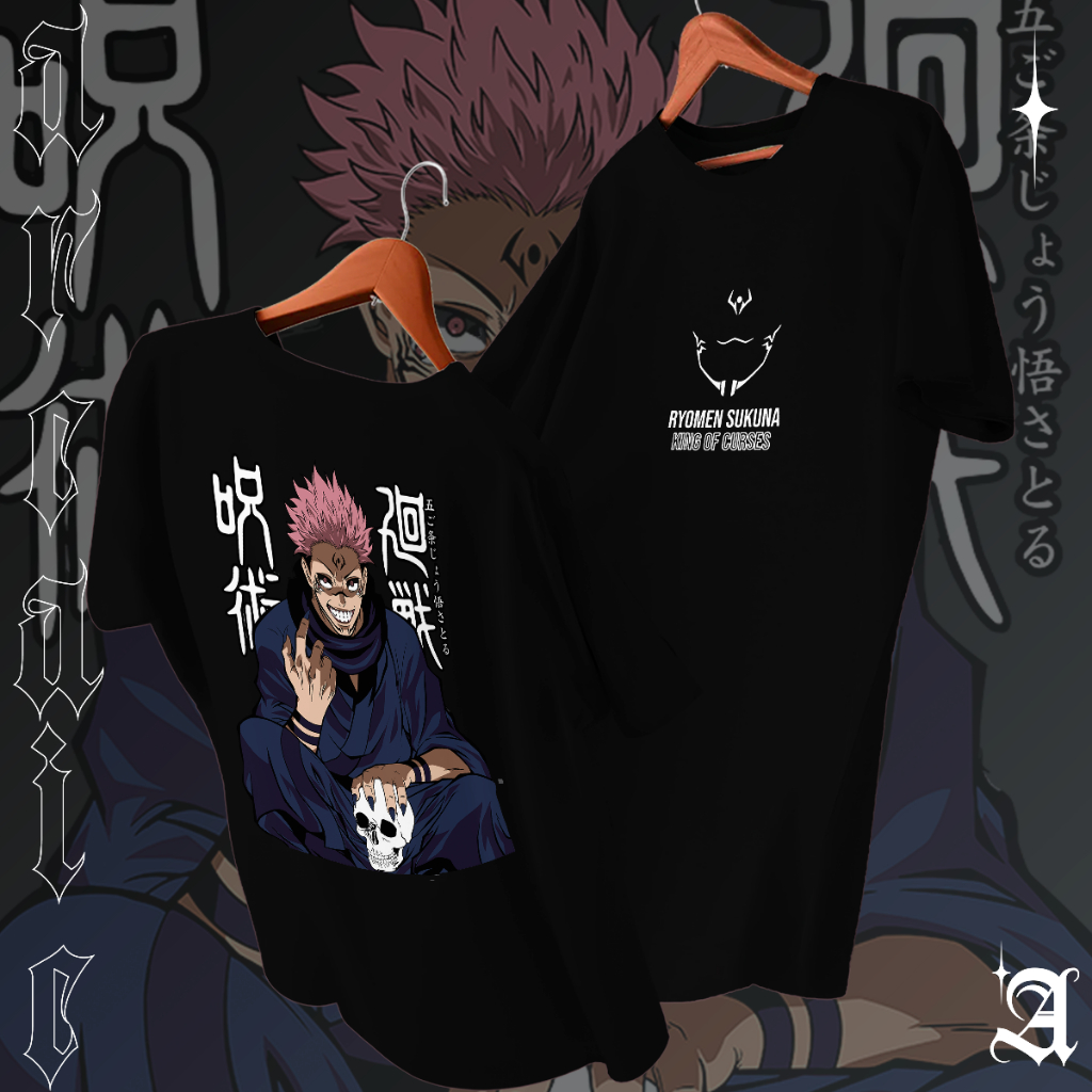 Camiseta Basica Algodao Jujutsu Kaisen Rei Das Maldi Es Ryomen Sukuna