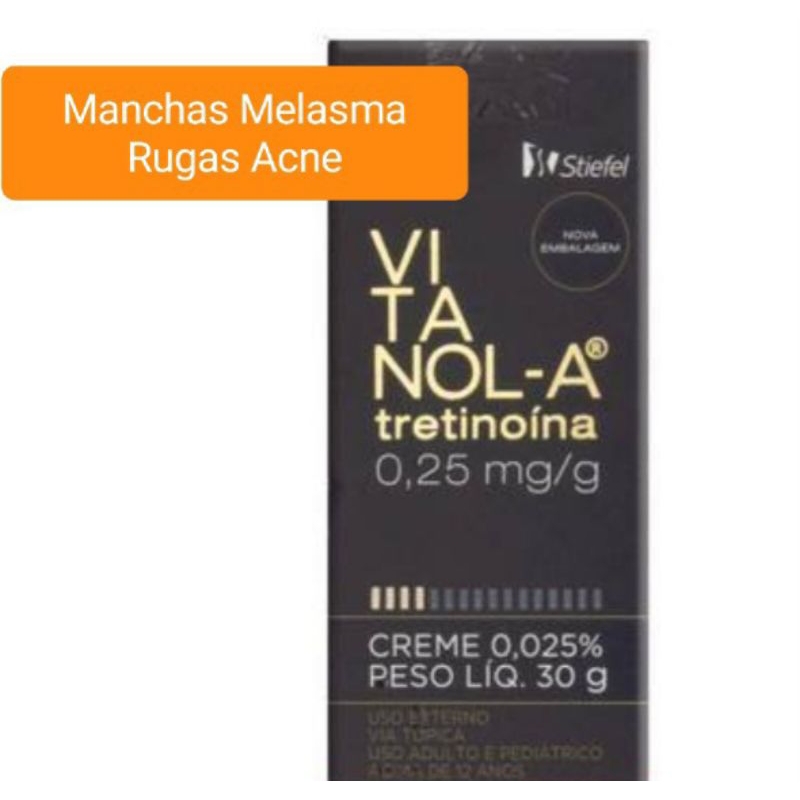 Creme Vitanol A Mg Manchas Melasma Acne Rugas Finas G Shopee Brasil