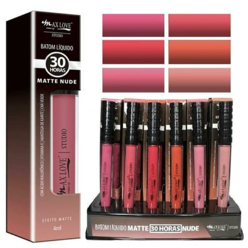Batom Líquido horas Matte Nude Max Love Shopee Brasil