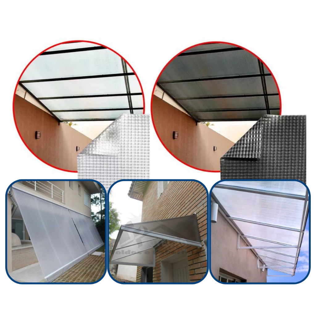 Lona Para Toldo Translúcida Cristal E Fumê 1m X 2 80m Shopee Brasil