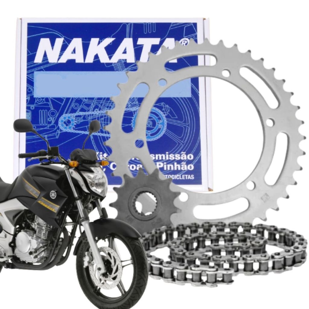 Kit Relação Tração Transmissão Yamaha Fazer 250 2005 2006 2007 2008