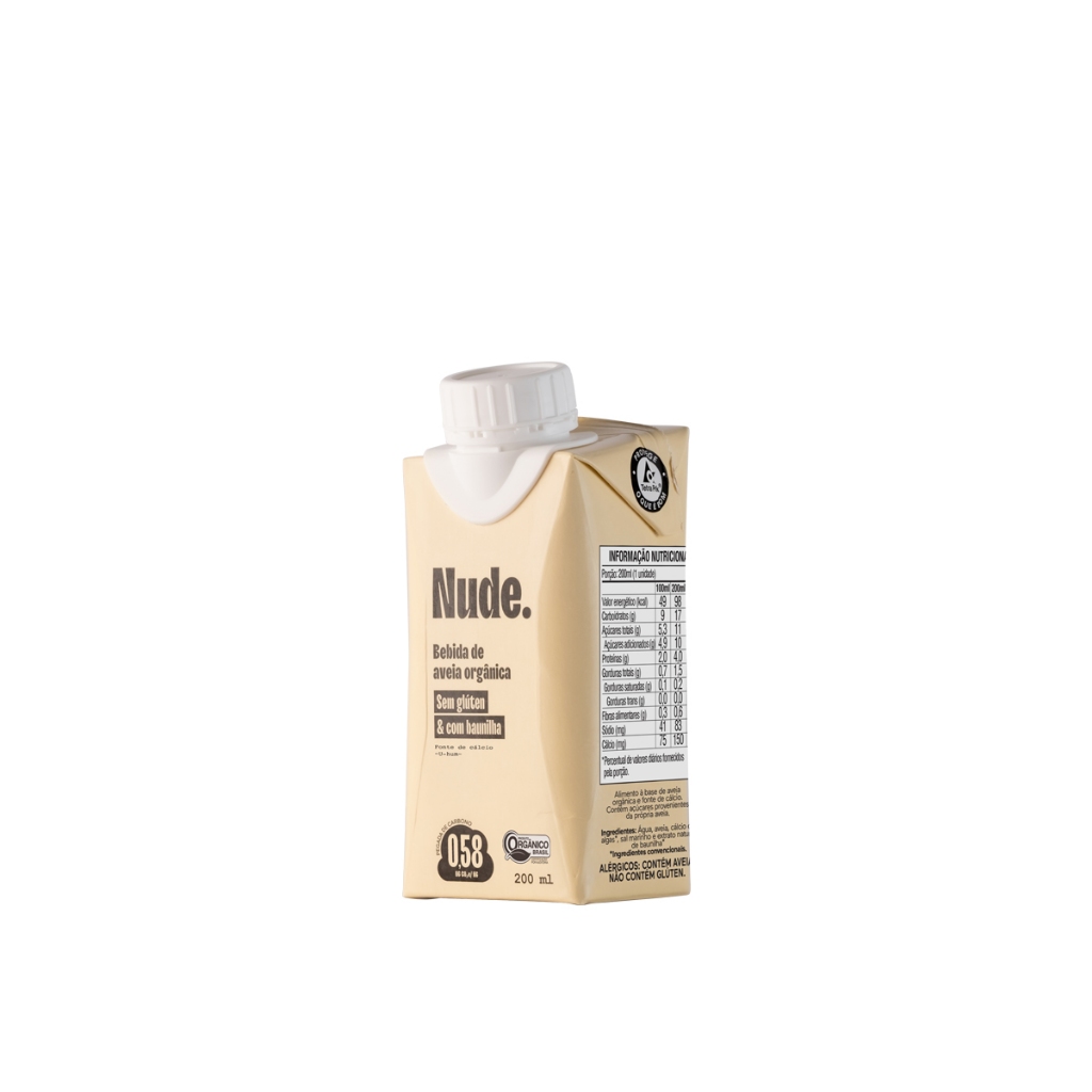 Leite De Aveia Baunilha Nude To Go 200ml Shopee Brasil