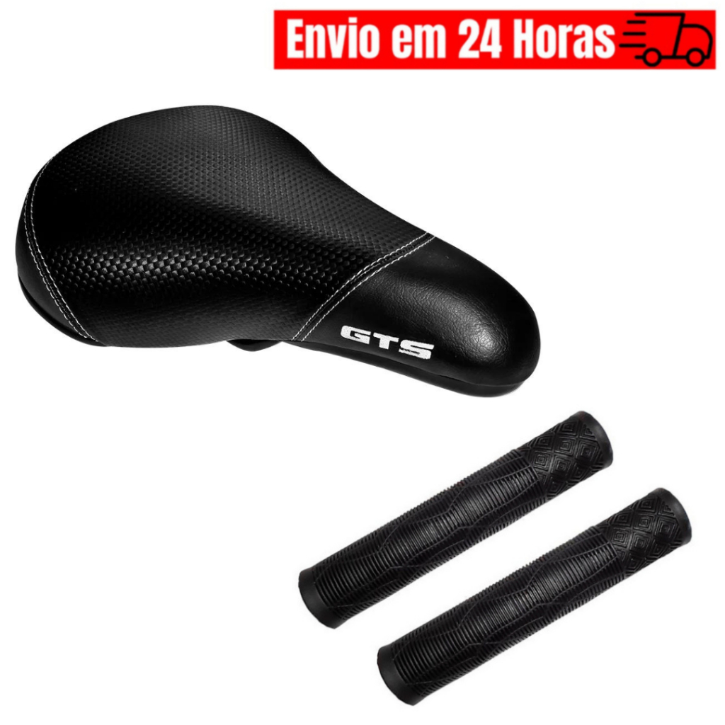 Banco Selim Gts Bmx Freestyle Para Bicicleta Escama Manopla Punho