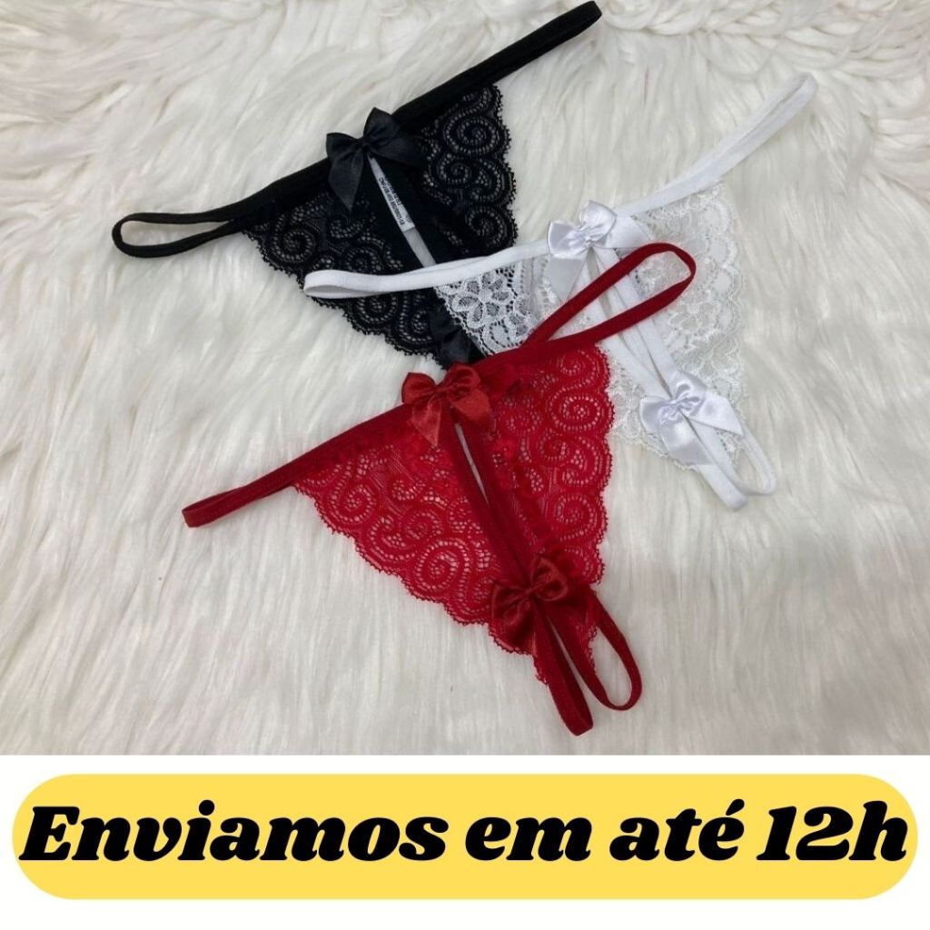 Kit Calcinhas Fio Dental Lingerie Apressadinha Calcinha Marido