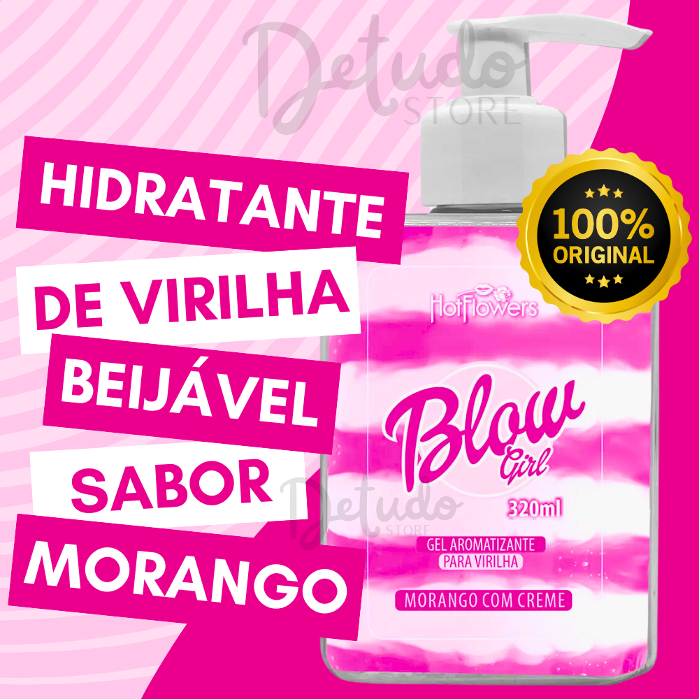 Gel Creme Hidratante Para Virilha Saborizado Beijável Blow Girl Hot