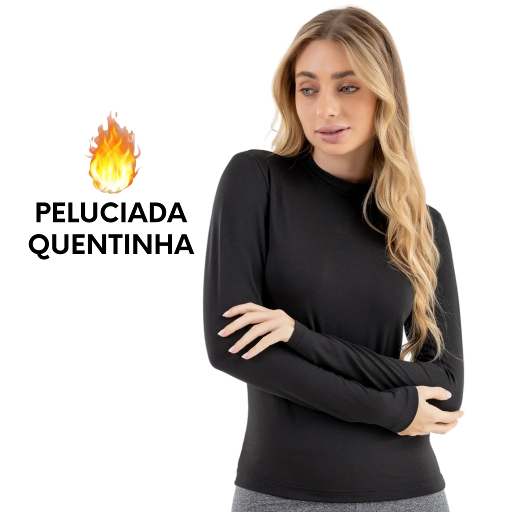 Blusa Feminina Segunda Pele Térmica Peluciada Shopee Brasil