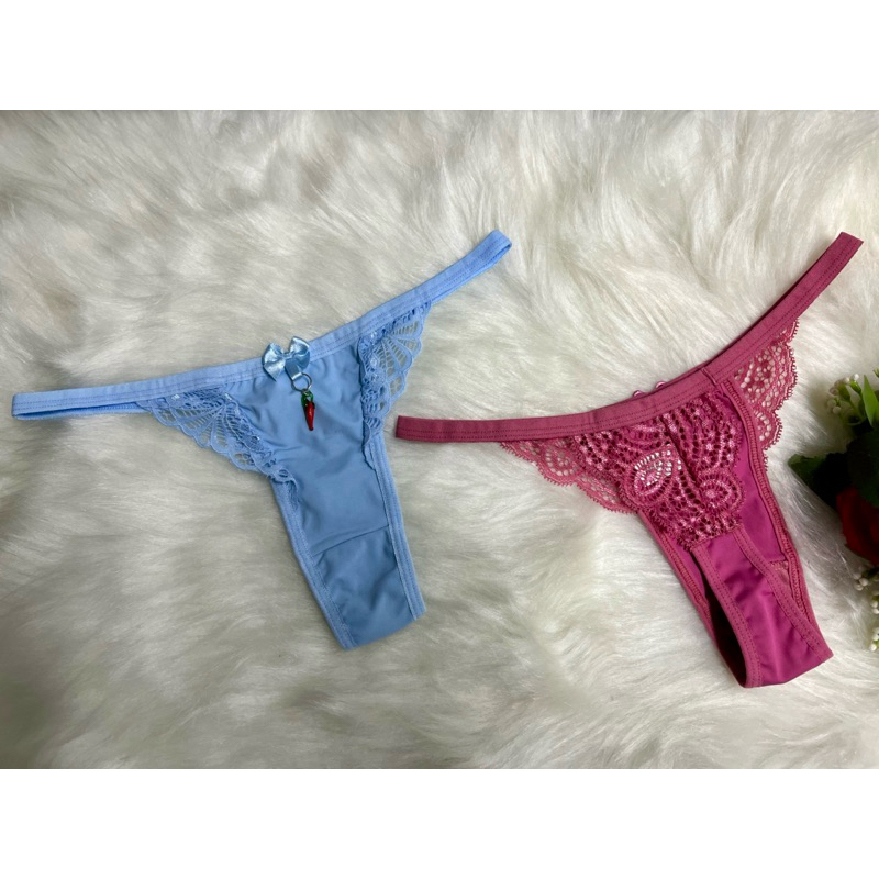 Kit Calcinha Tanga Fio Lingerie Feminina Sensual Shopee Brasil