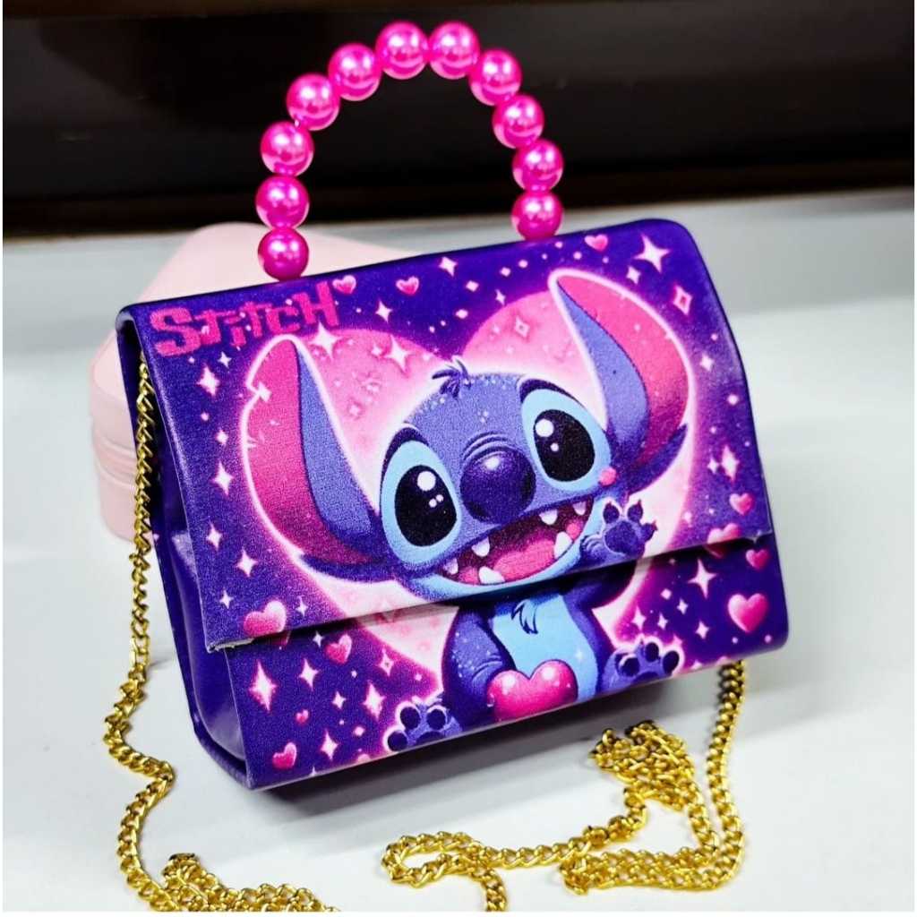 Bolsa Stitch Infantil Menina Bolsinha Infantil Lilo Stitch Shopee