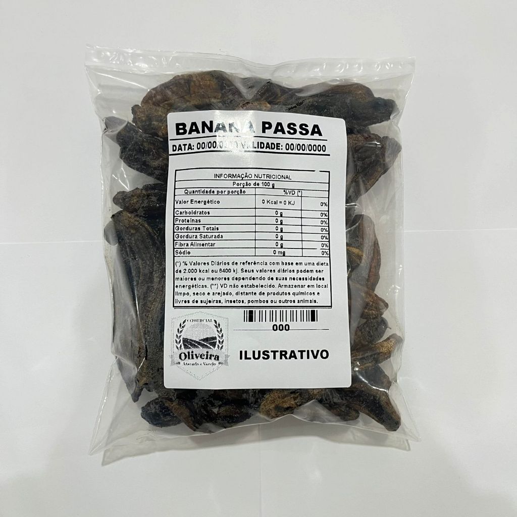 Banana Passa Desidratada 1kg Shopee Brasil