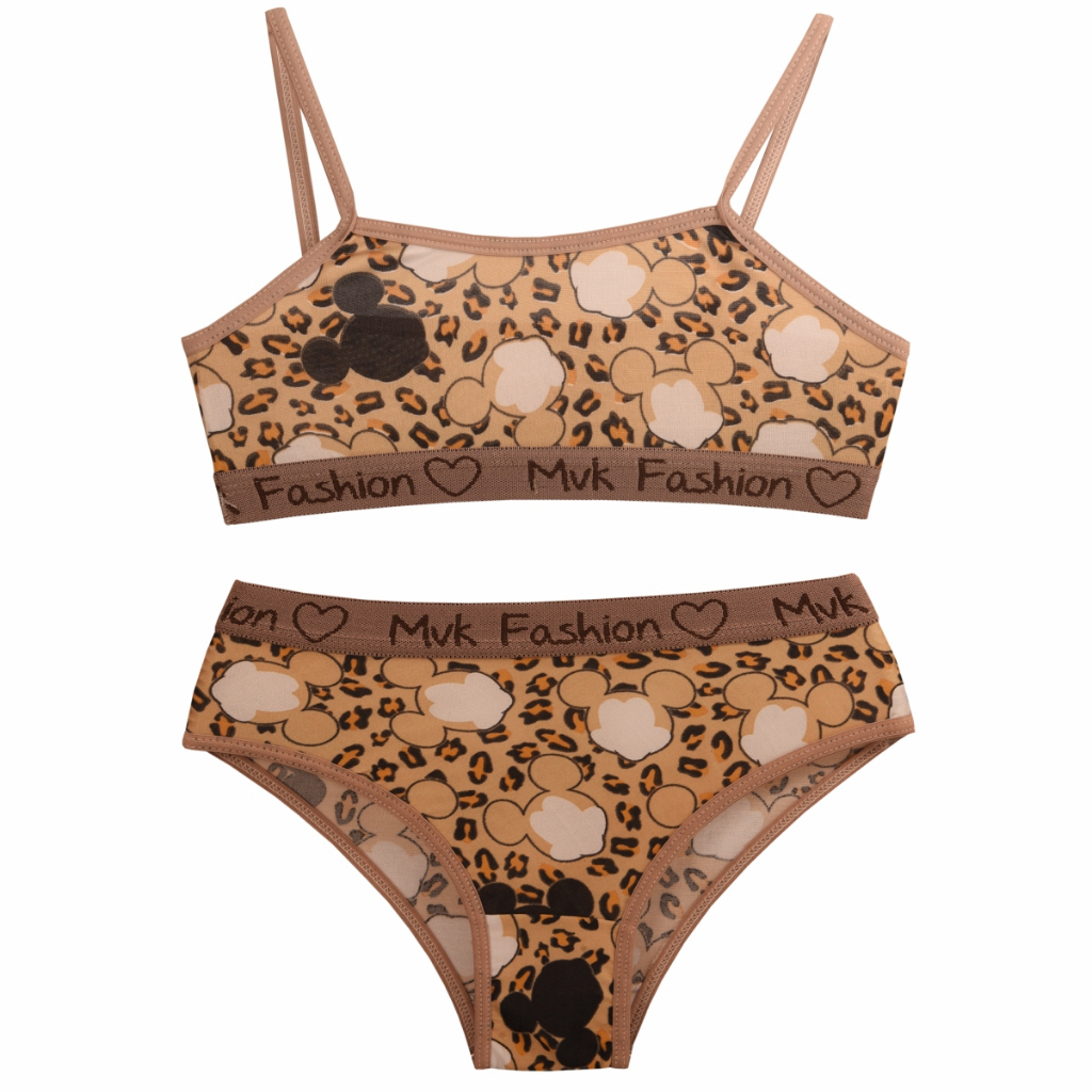 Conjuntos Juvenil Lingerie Roupa Infantil Menina Calcinha E Suti