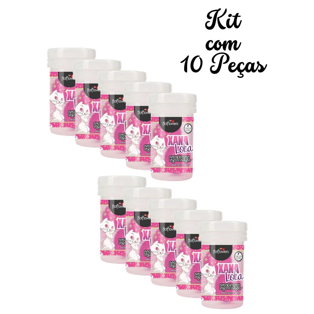 Kit Hot Ball Xana Loka Esquenta Bolinhas Explosivas Esfria Vibra