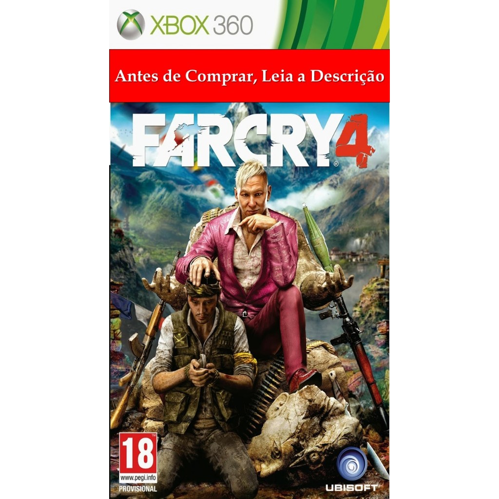 Jogo Far Cry 4 Mídia Física Xbox 360 em Português PT BR Shopee Brasil