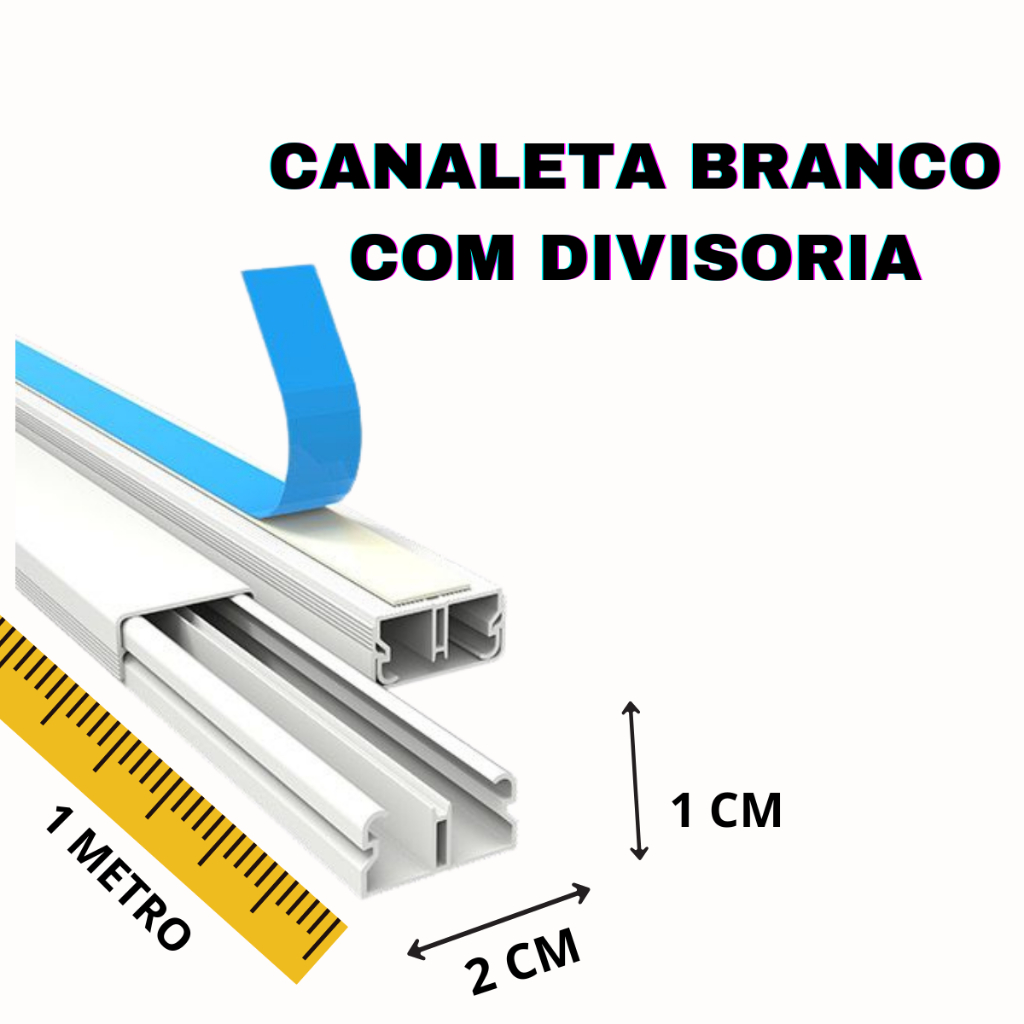 Metros Canaleta Organizador De Fios X Mm Sistema X Fita