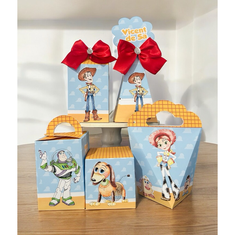 Kit Personalizados Toy Story Aquarela Pegue E Monte Lembrancinhas