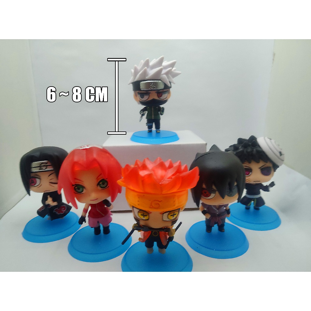 Bonecos Action Figures Anime Naruto 6 8cm Naruto Sasuke Sakura