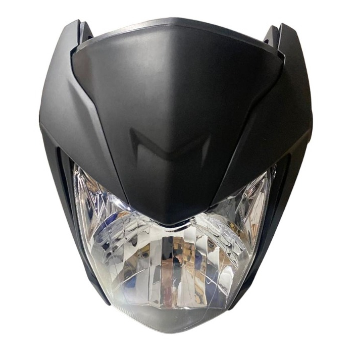 Frente Farol Completa Aranha Honda Cg Titan 160 Cinza Cynos Fosco Met