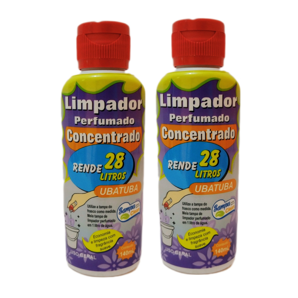 Kit Limpador Concentrado Perfumado Rende Litros Sampa Clean