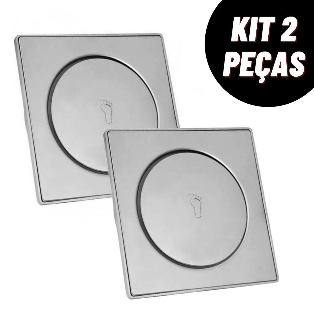 Kit Ralo Inteligente Click X X Cm Inox Banheiro Lavabo Veda