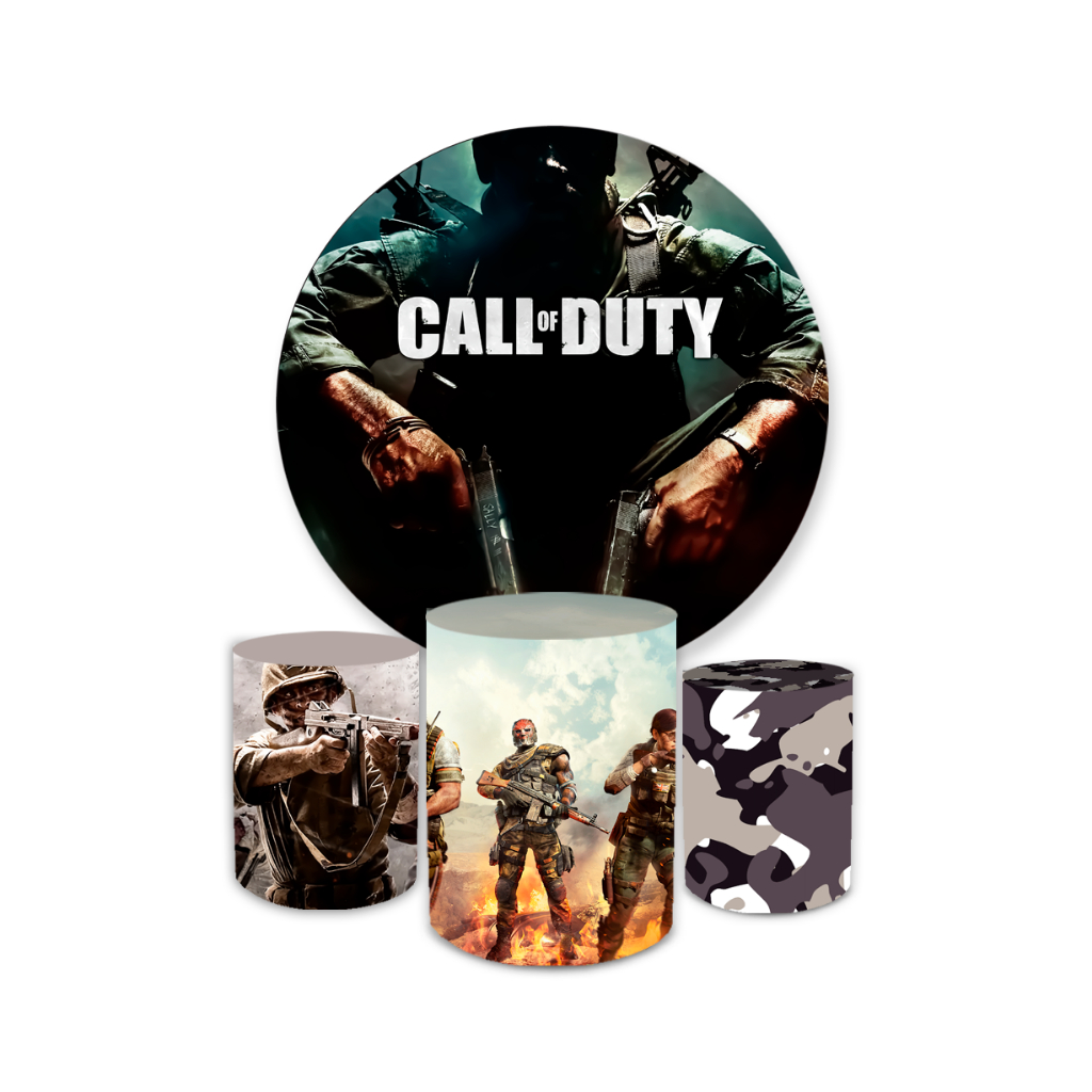 Kit Capa Painel E Trio Cilindro Tema Call Of Duty Decora O Elegante