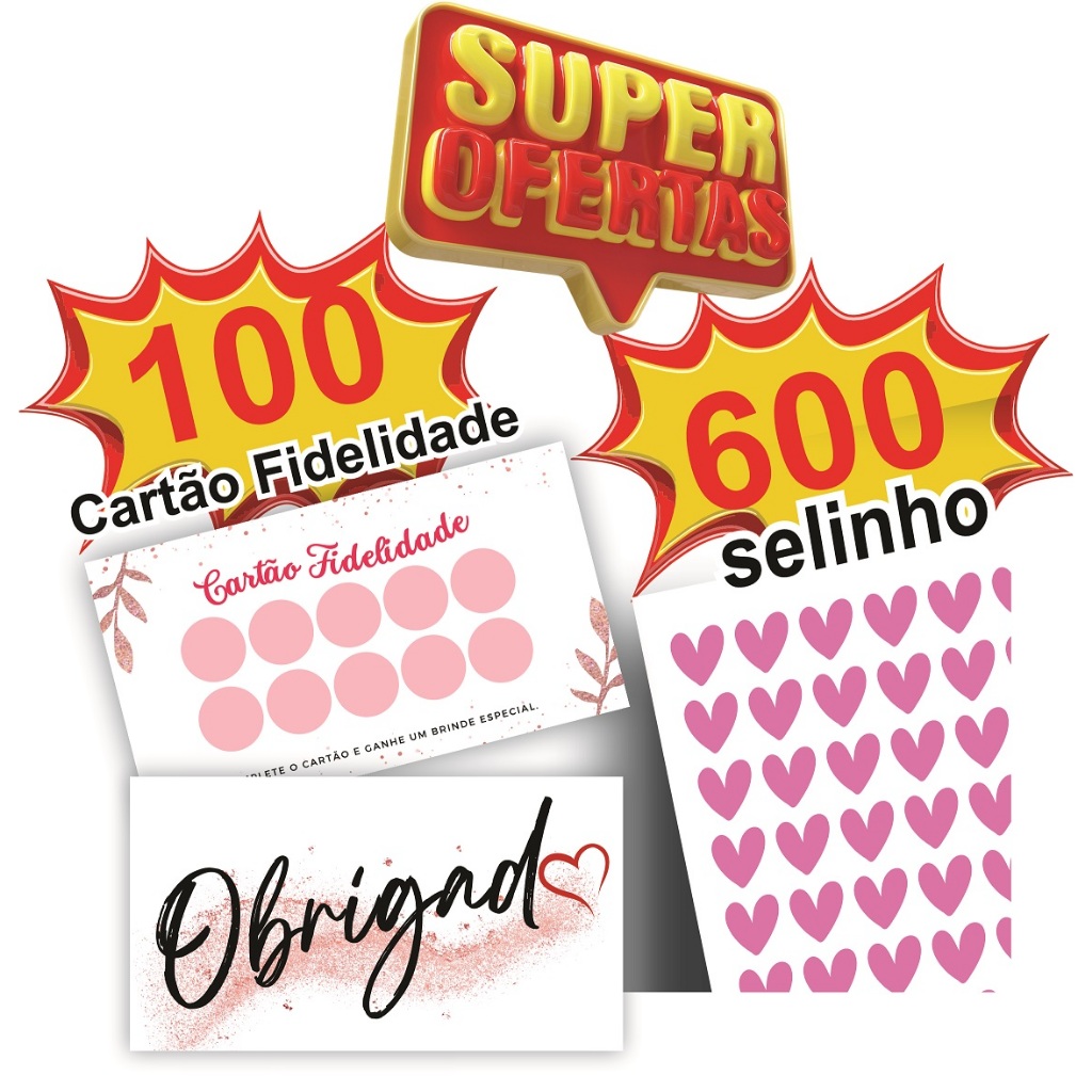 Cart O Fidelidade Unidades Adesivos Selinhos Shopee Brasil