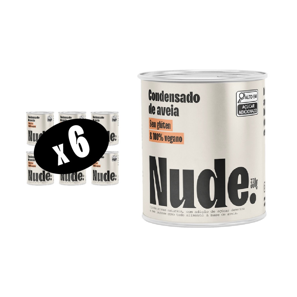 Kit 6x Leite Condensado De Aveia Nude 330g Shopee Brasil