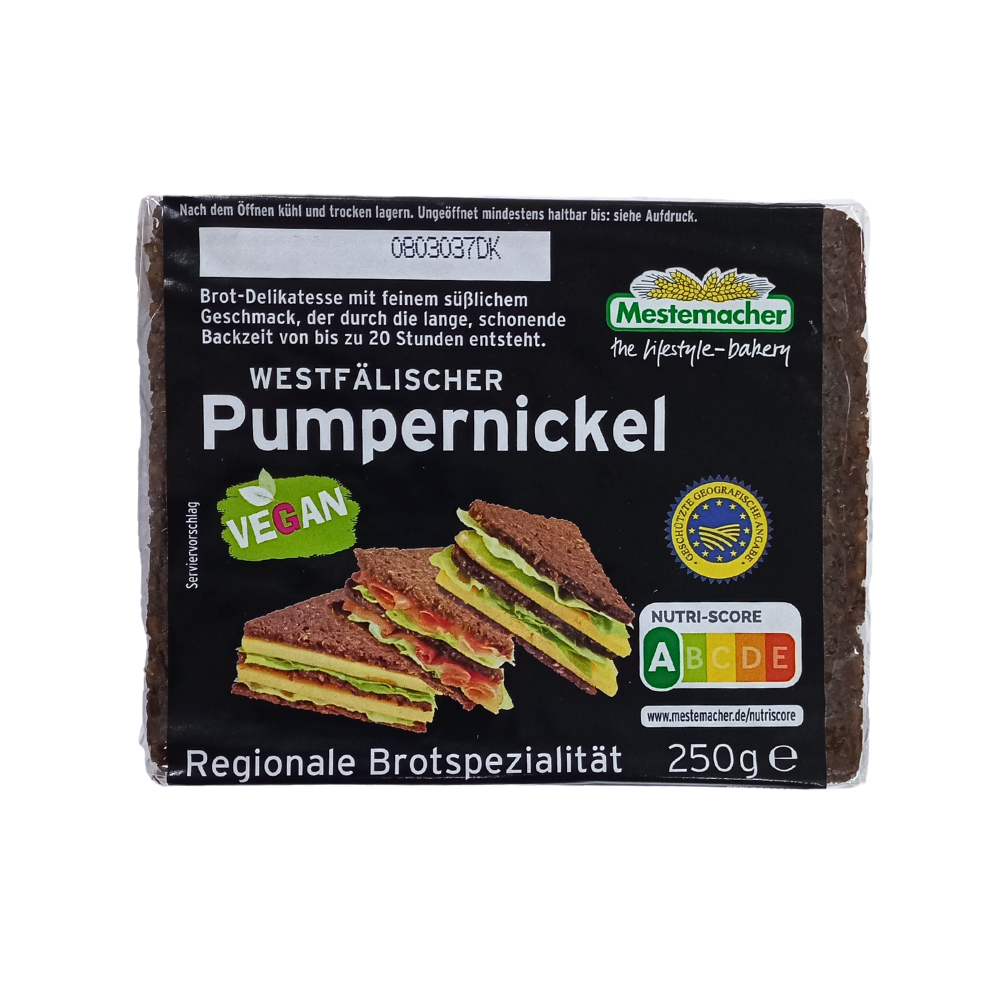 Pão mestemacher pumpernickel 250g centeio integral Shopee Brasil