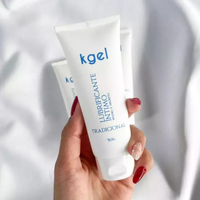 Lubrificante íntimo 50g Kgel Neutro a Base D àgua Sem Cor Sem Cheiro Sem Sabor Unissex Sex Shop