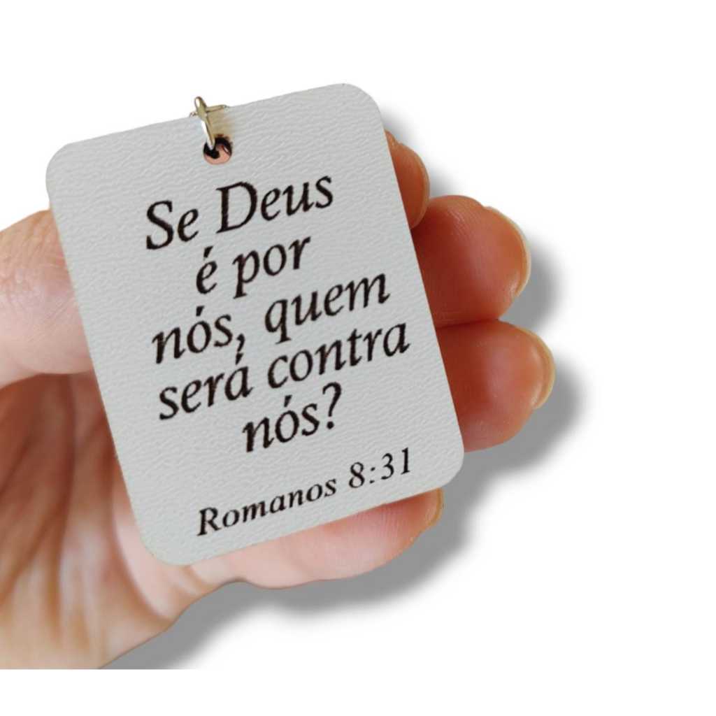 Personalizados Chaveiros MDF Branco Versículos Bíblicos frases