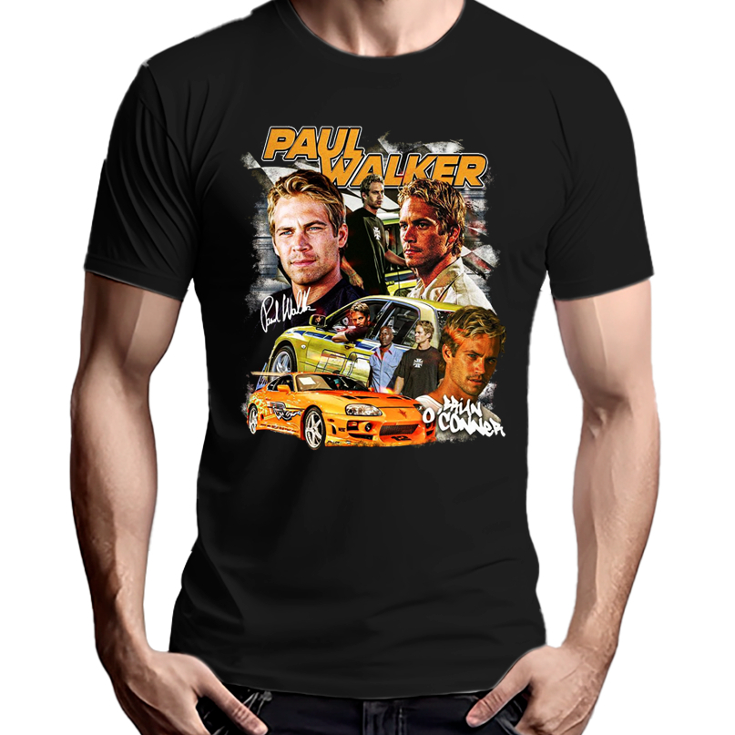 Camiseta Paul Walker Brian Velozes E Furiosos Personalizada Algod O