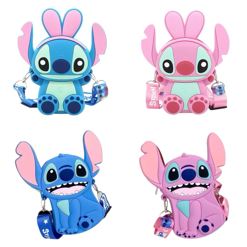 Bolsa Stitch E Angel Lilo E Stitch Silicone Al A Regul Vel Infantil