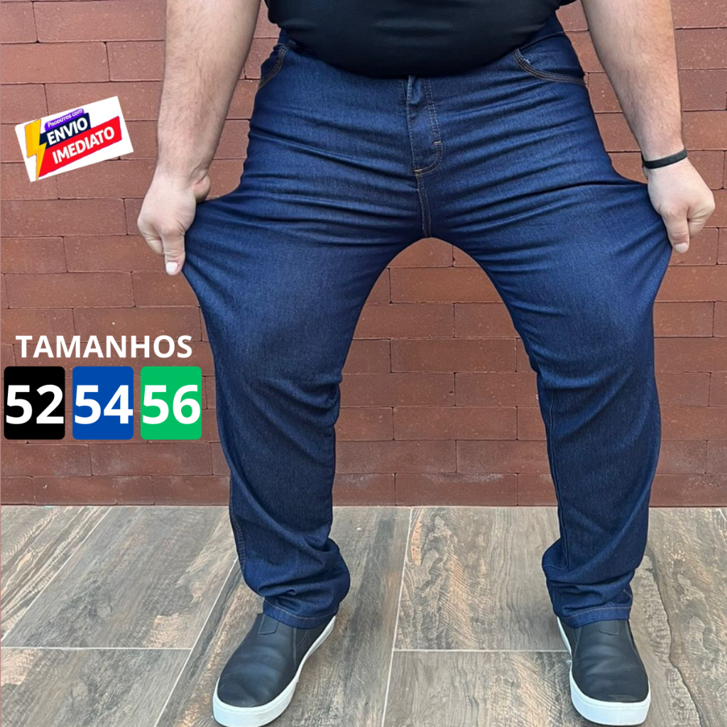 Cal A Jeans Masculina Elastano Lycra Tamanho Direto Da