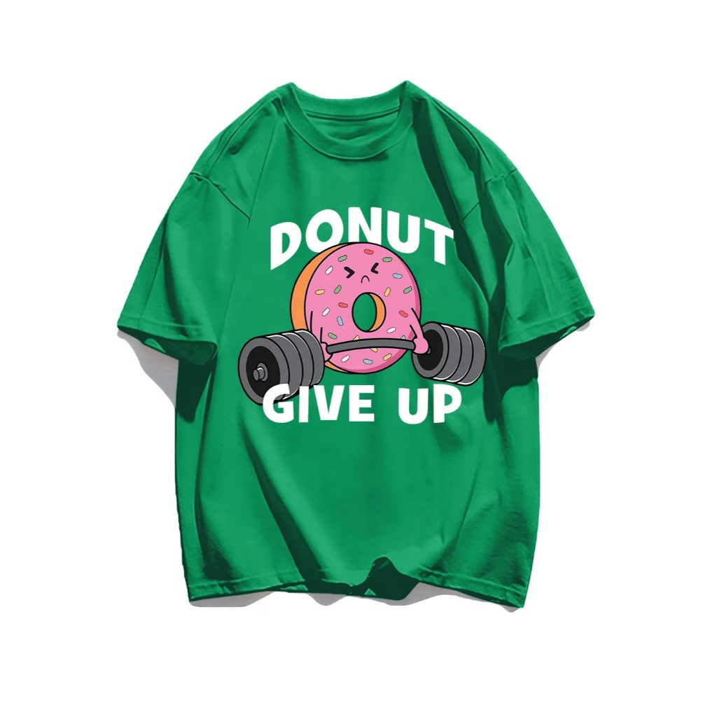 Camiseta Básica Unissex Donut Give Up Gym Shopee Brasil