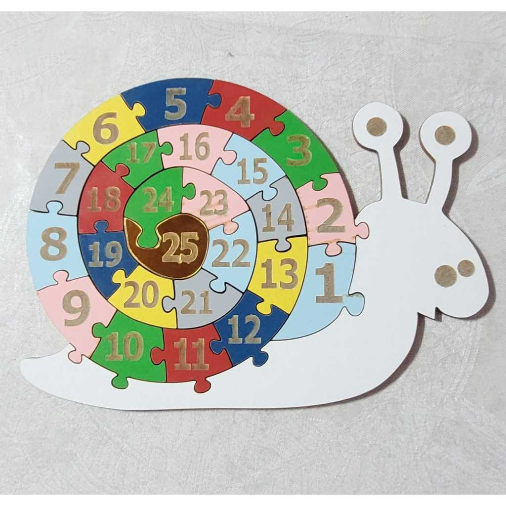 Quebra Cabe A Educativo Caracol Numeros De A Shopee Brasil