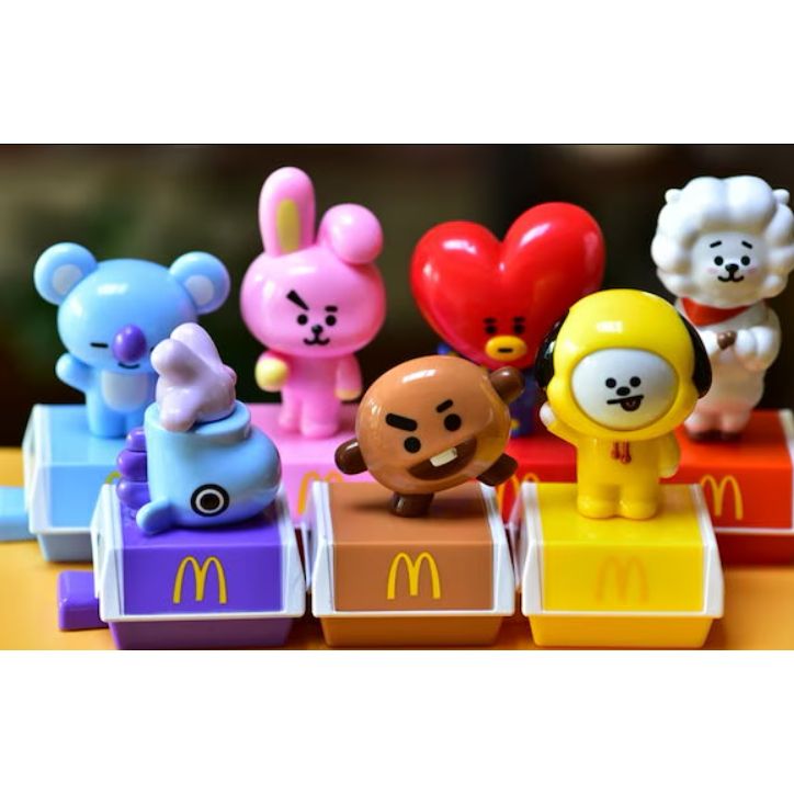 Cole O Completa Lacrados Bt Bts Mc Donalds Bonecos Mang Koya