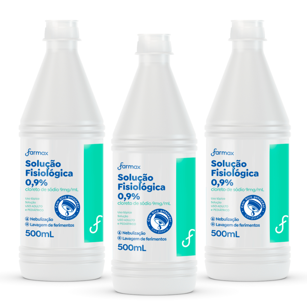 Kit 3 Soro Fisiológico Sorimax Farmax 500ml Shopee Brasil