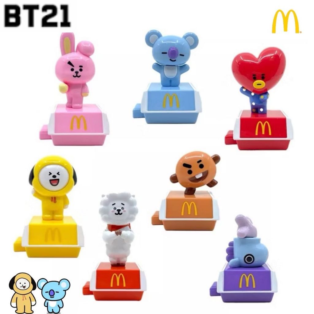 Brinquedo Boneco Bt21 Coleção Méqui K pop Bts Mc Donald s Lacrado