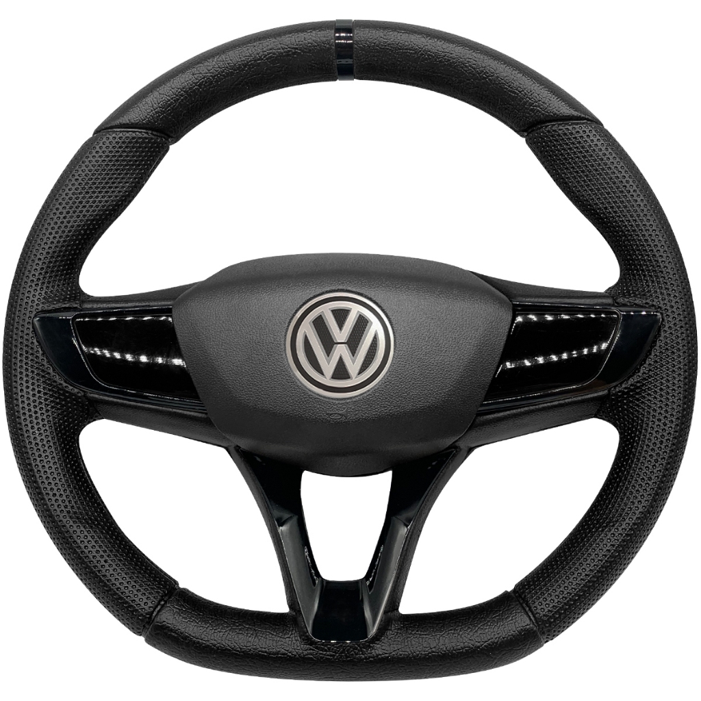 VOLANTE ESPORTIVO NOVA TRACKER PRETO VOLKSWAGEN GOL GOLF POLO FOX