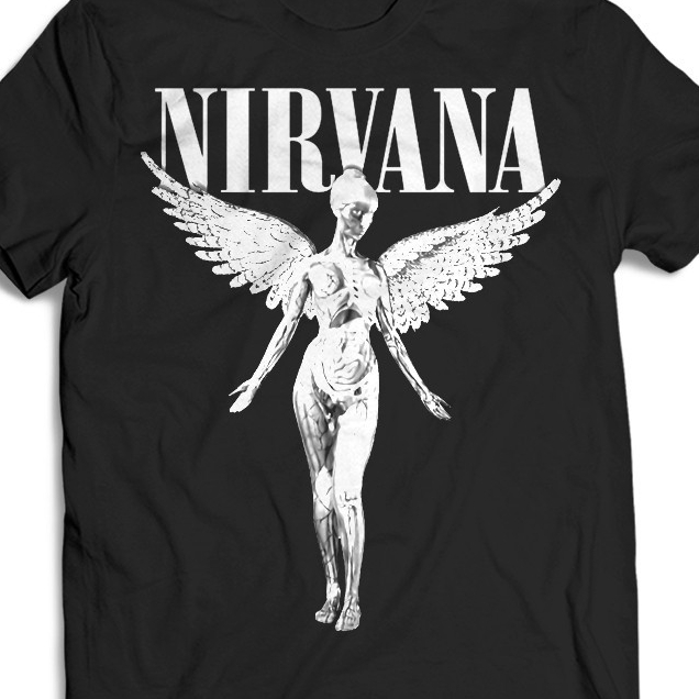 Camiseta De Banda Nirvana In Utero Camisa De Rock Pb Shopee Brasil