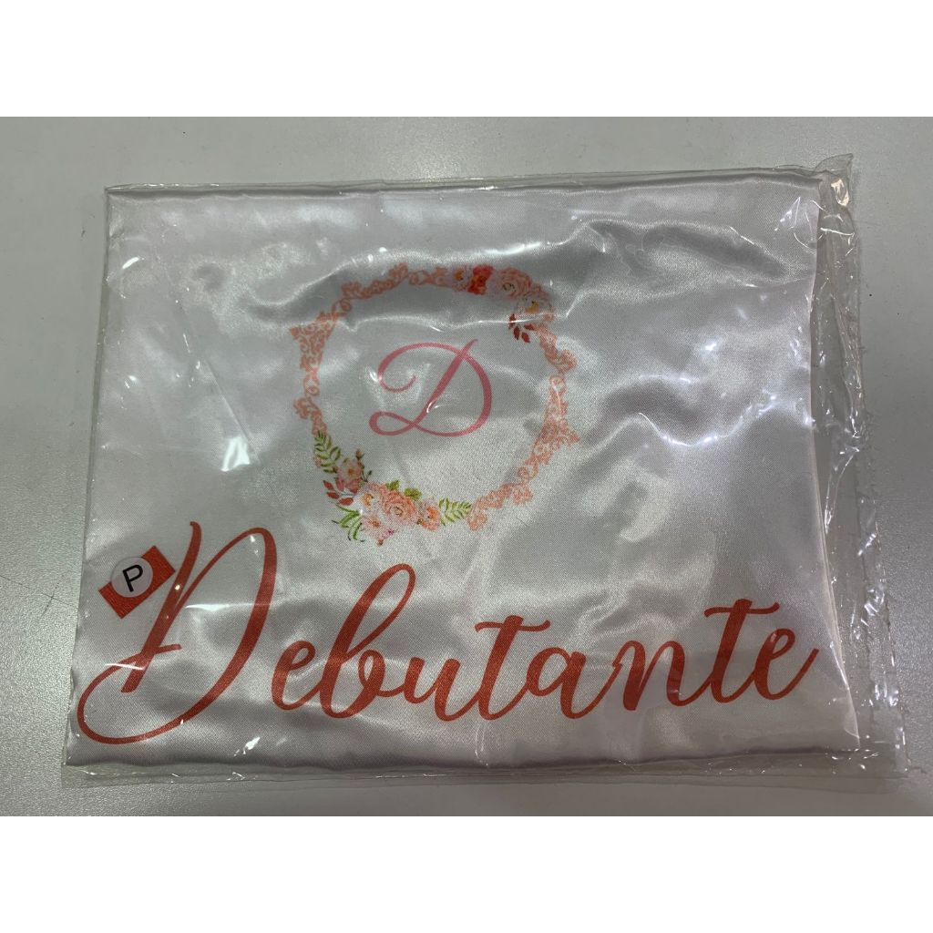 Queima De Estoque Robe De Cetim Estampado Noiva Debutante A Inicial