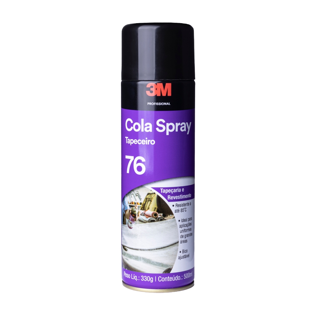 Adesivo Cola Spray 76 3m Tapeceiro Carpete Couro Tecido 330g Shopee