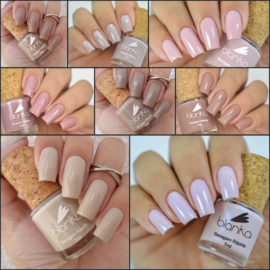 Kit Esmaltes Blanka Cores Nude 8 Cores Shopee Brasil