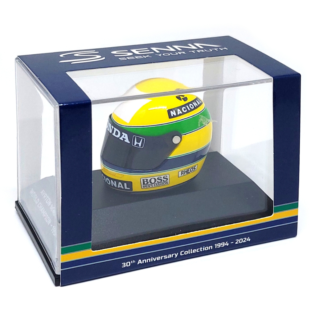 Miniatura Capacete Ayrton Senna World Champion Escala Original