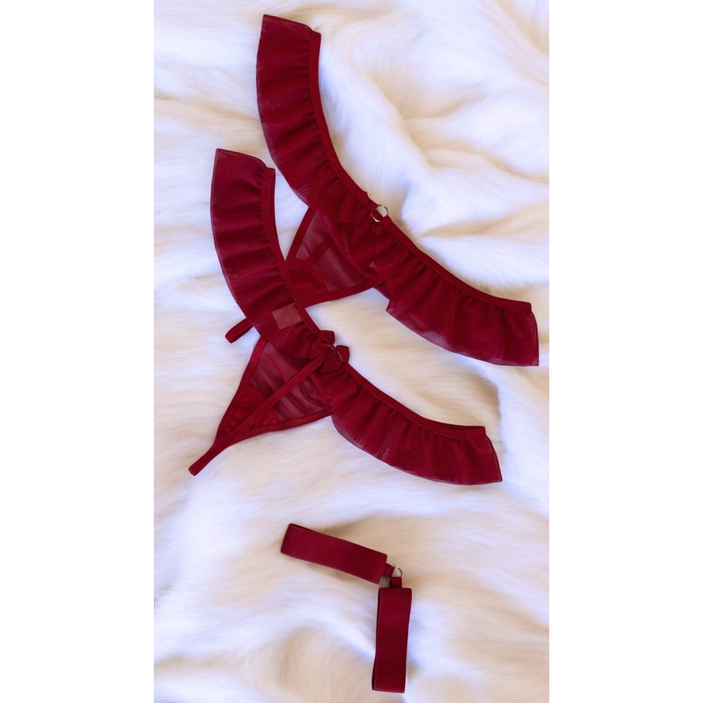 Kit 6 Calcinha Fio Dental Sexy Algema Tanga Sensual Lingerie Adulto