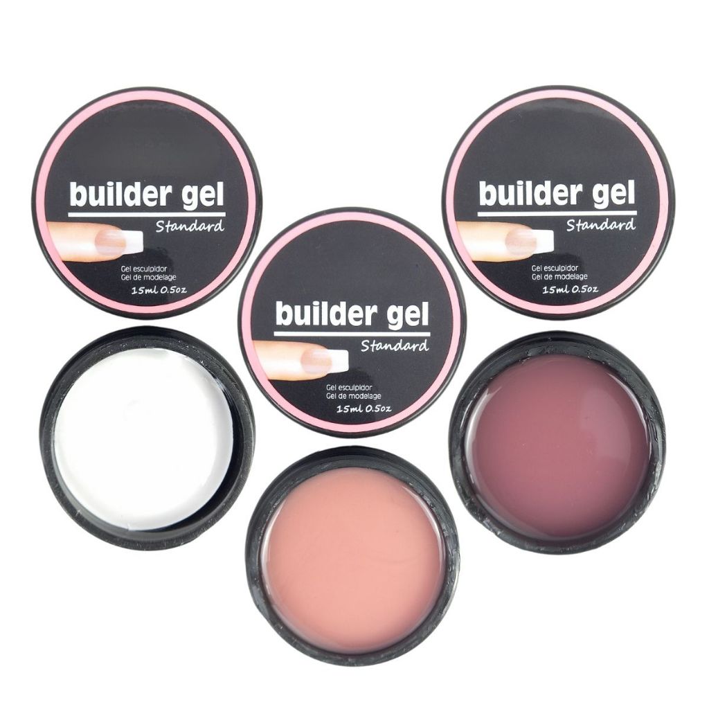 Kit 3 Gel Builder Para Unhas Uv Led 15g Gel Esculpidor Pink Nude E