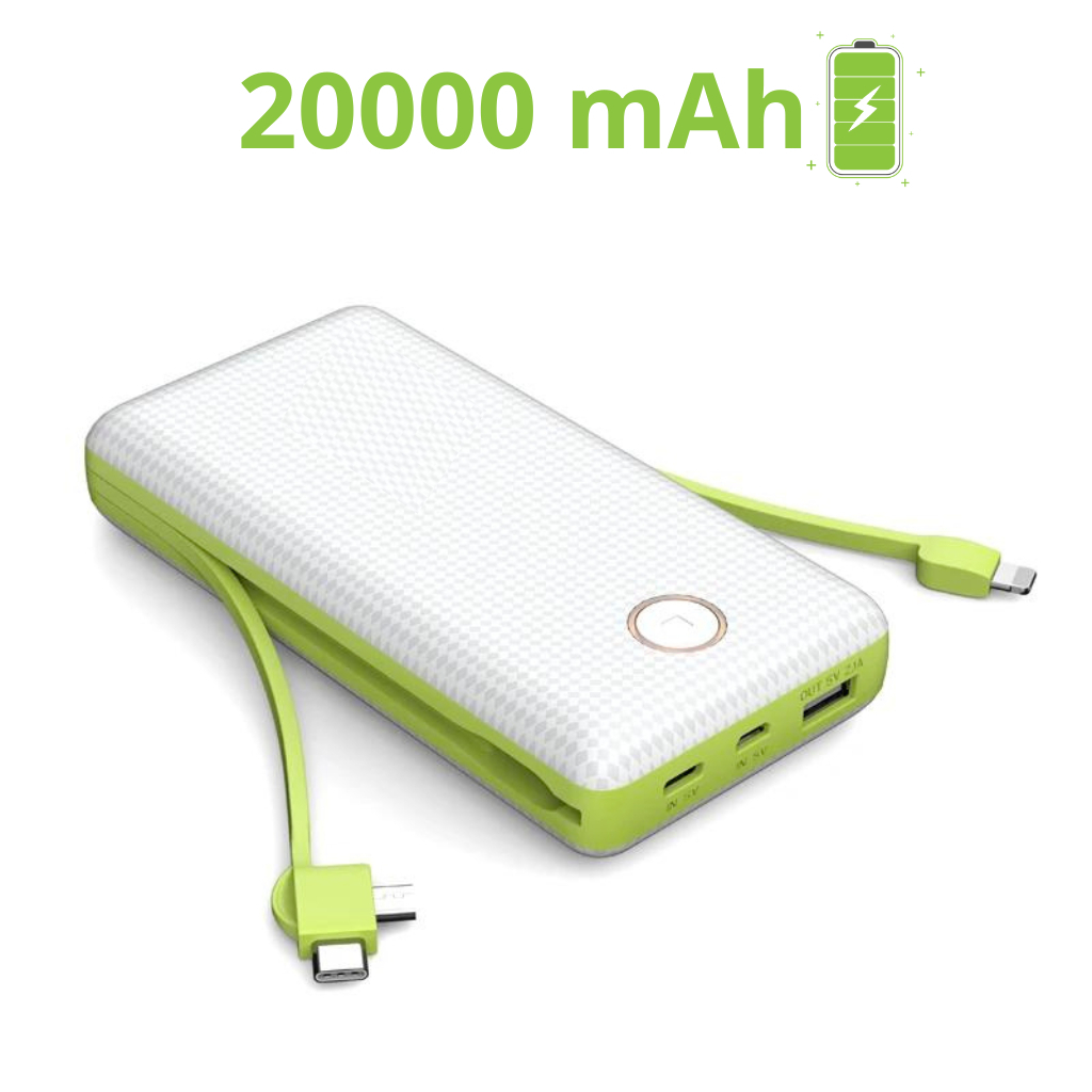 Carregador Power Bank Port Til Mah Universal Saida Cabos