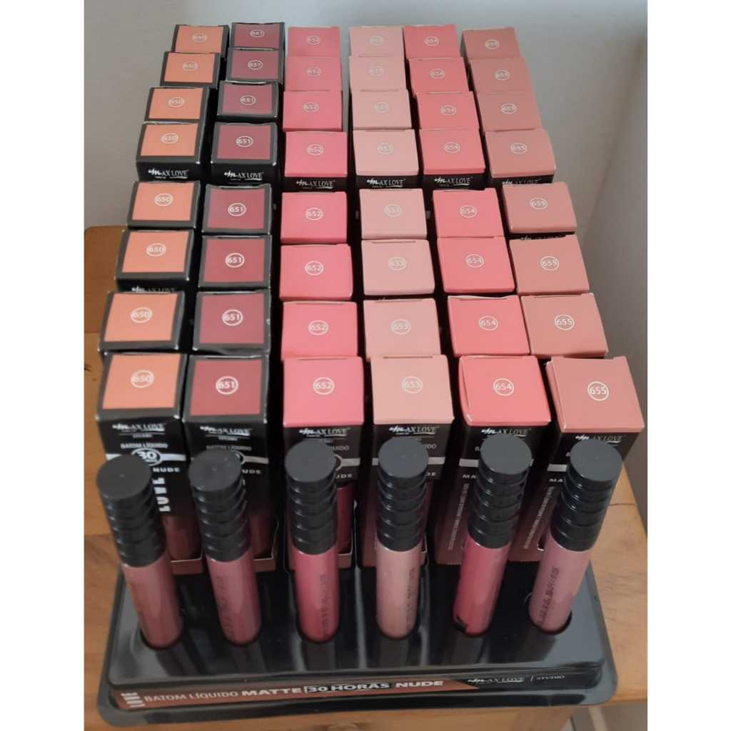 Batom Líquido Matte Nude 30 Horas Max Love Shopee Brasil