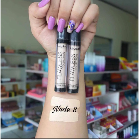 Corretivo Liquido Flawless Collection Ruby Rose Bege Nude Shopee Brasil