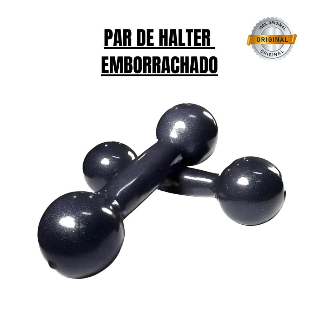 Peso Halter Emborrachado Kg Ao Kg Treino Funcional Academia