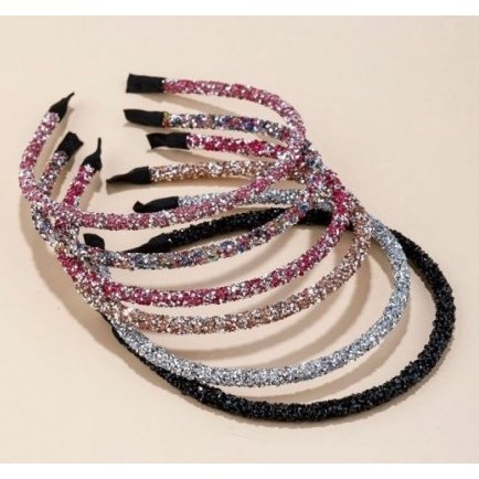 Kit 6 12 unidades Tiaras Delicada Luxo Strass Pedraria Acessório Cabelo