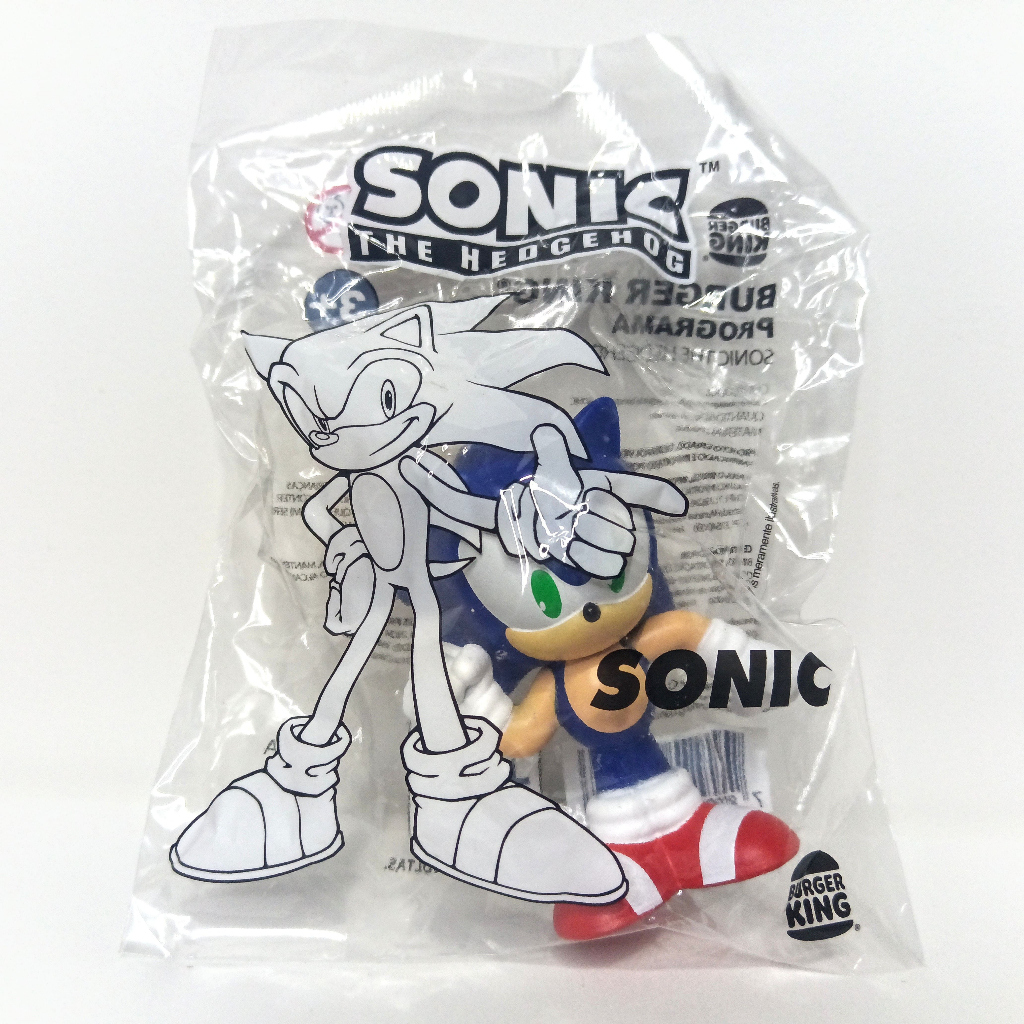 Sonic Cole O The Hedgehog Burger King Brinquedo Novo E Lacrado